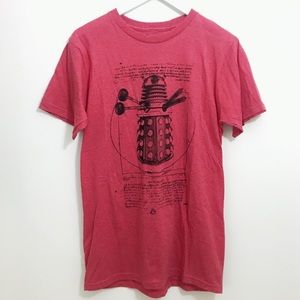 Red Doctor Who Dalek Tee Shirt